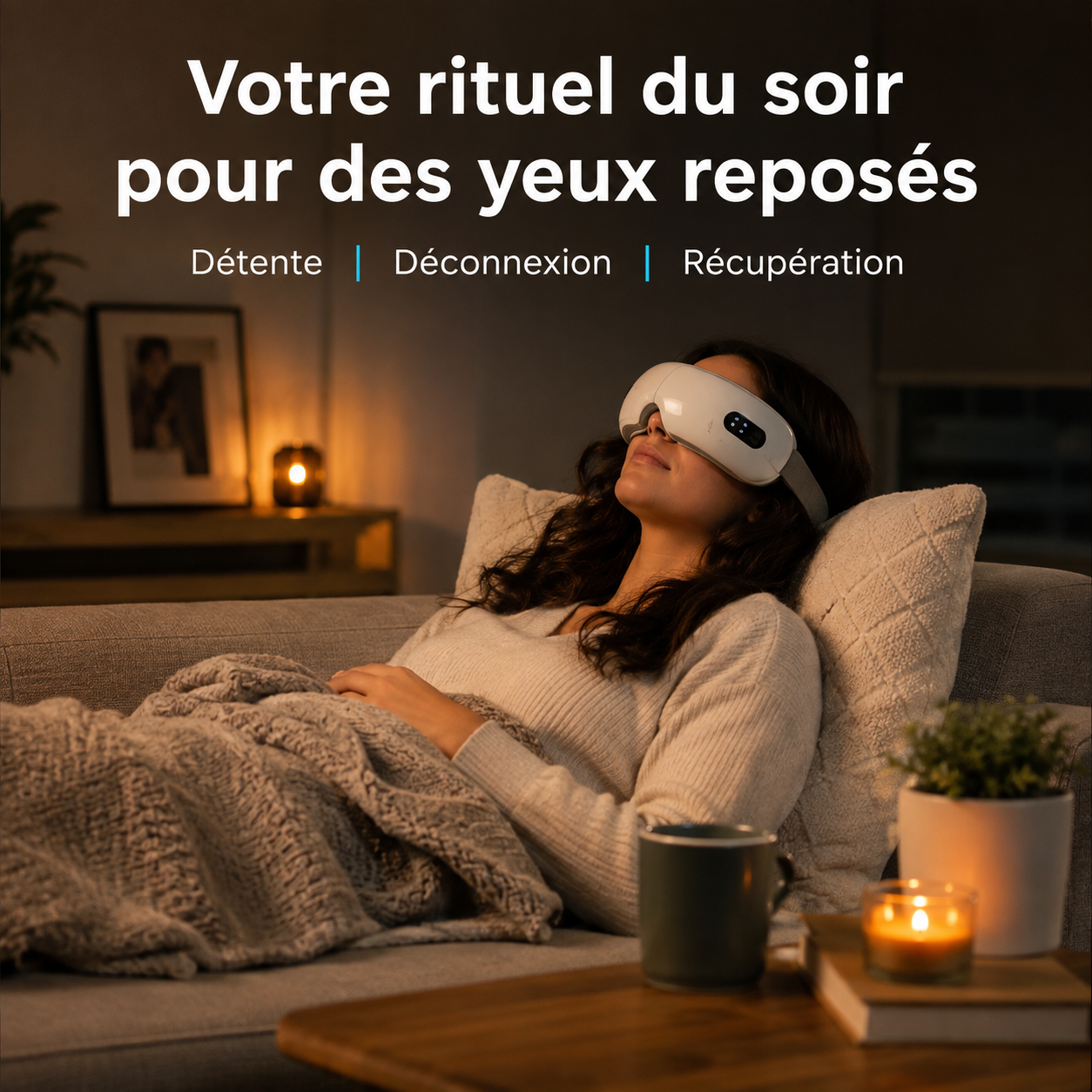 Masque oculaire massant | Reluvia — Détente et pause écran pour vos yeux