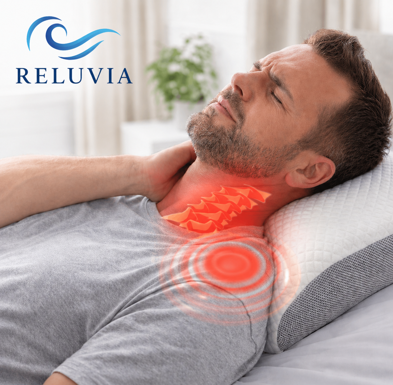 Oreiller ergonomique | Reluvia — Soutien cervical en mémoire de forme pour un sommeil réparateur
