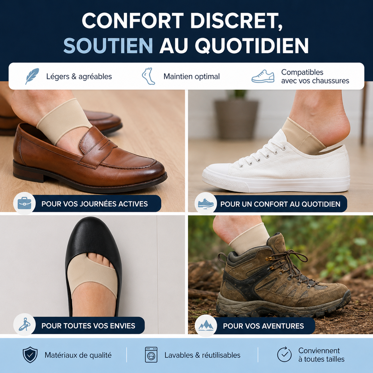 Séparateur de soutien pour l'avant du pied | Reluvia — Confort au chaussage