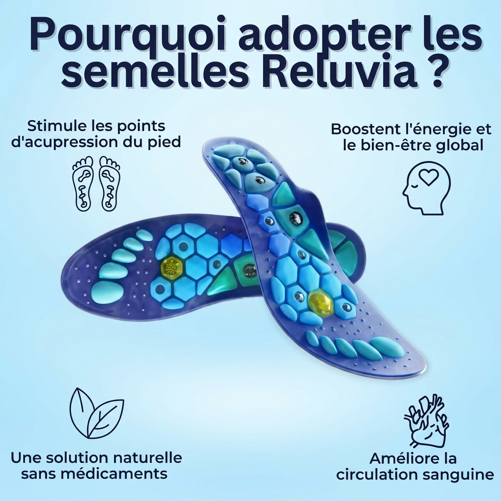 Semelles de confort plantaire | Reluvia — Soutien de la voûte au quotidien